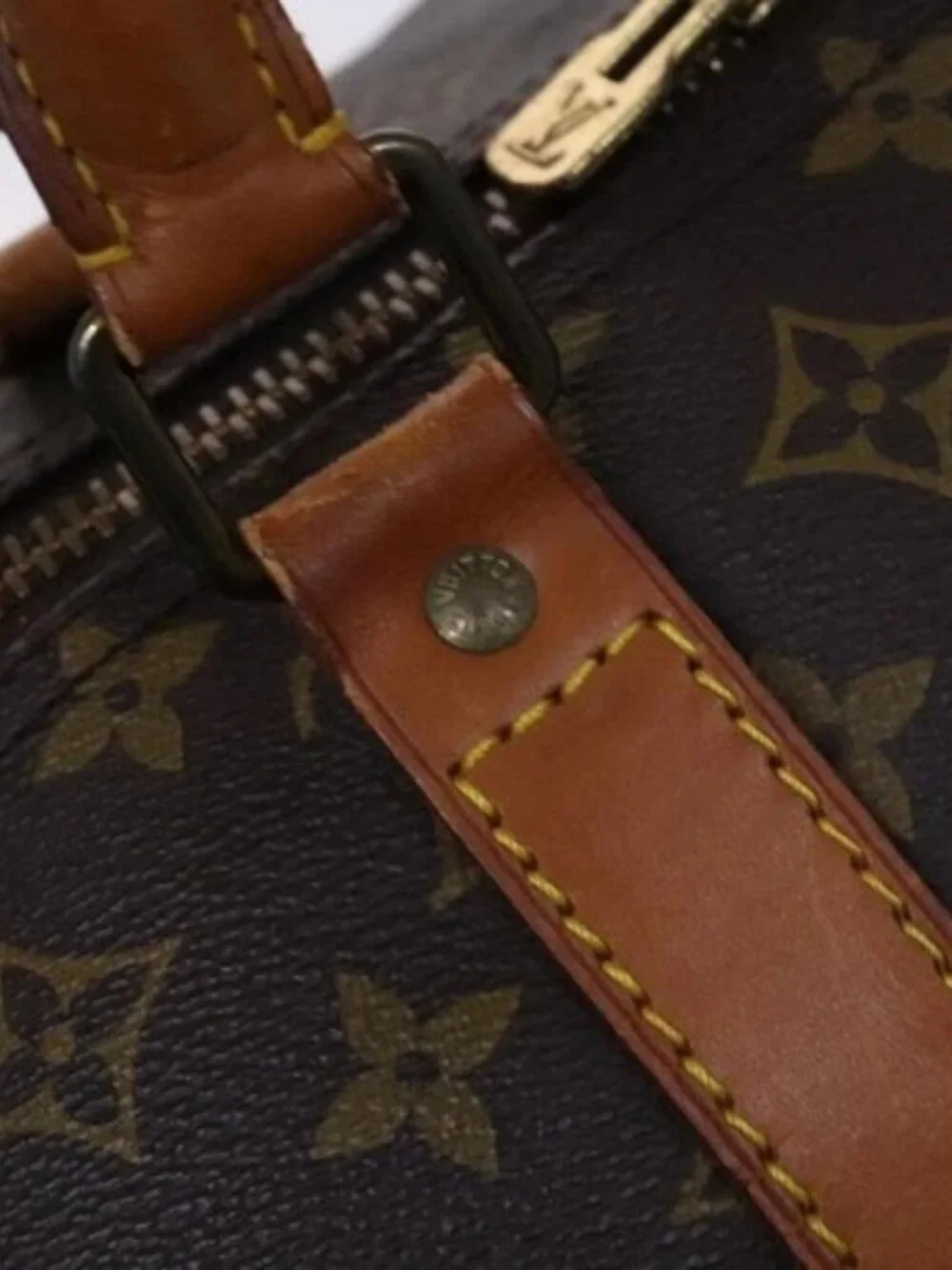 LOUIS VUITTON Monogram Keepall 60 Boston Bag M41422 LV Auth EC404